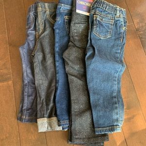 5 pairs of jeggings